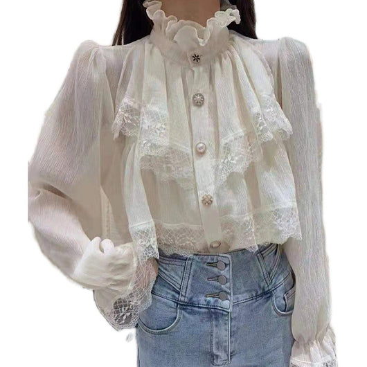 Camisa Occidental Suelta con Mangas Acampanadas - Image 3
