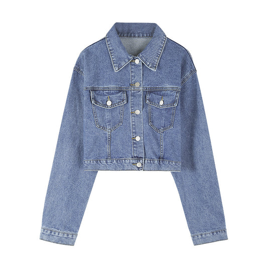Chaqueta Denim Clásica de Manga Larga para Mujer - Image 8