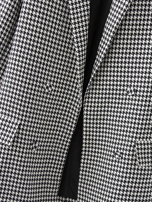 Blazer Retro Cuadros Doble Botonadura Estilo Europeo y Americano - Image 14