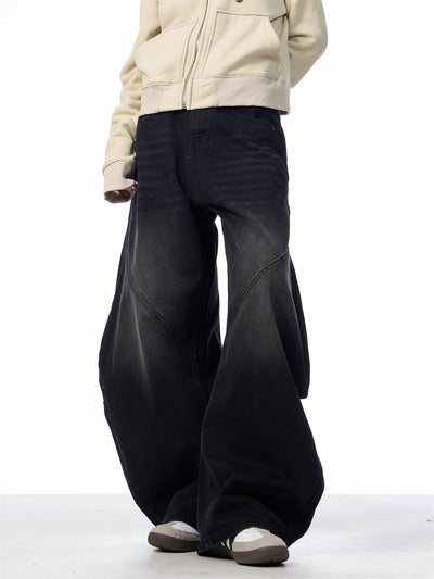 Pantalones Vaqueros Retro Negros Rectos Oversize para Mujer - Image 19