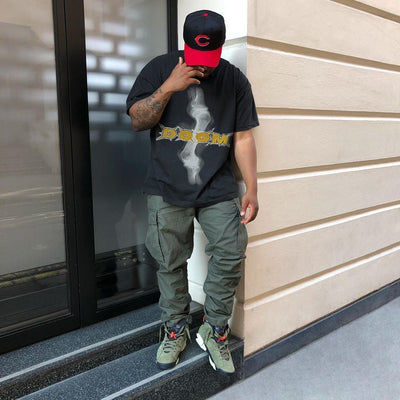 Camiseta Oversize Retro Hip-hop con Estampado Urbano - Image 3