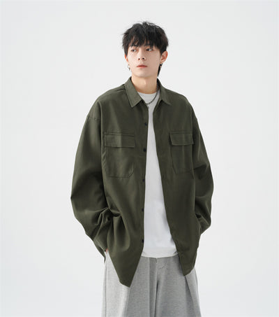 Camisa Jacket Casual Oversize para Hombre - Talla Grande - Image 37