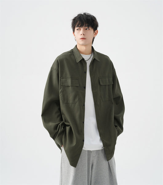 Camisa Jacket Casual Oversize para Hombre - Talla Grande - Image 37