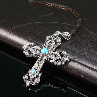 Conjunto de Joyería Retro Turquesa - Collar y Aretes - Image 10