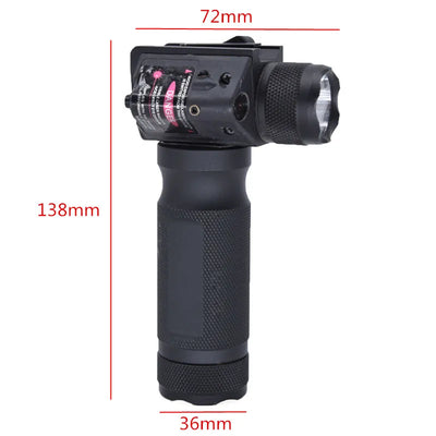 Linterna Táctica Handheld con Láser Rojo Integrado y Soporte de 20mm - Image 15
