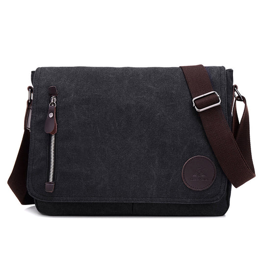 Bolsa de Lona Vintage para Hombre - Bandolera Profesional 14 Pulgadas - Image 3