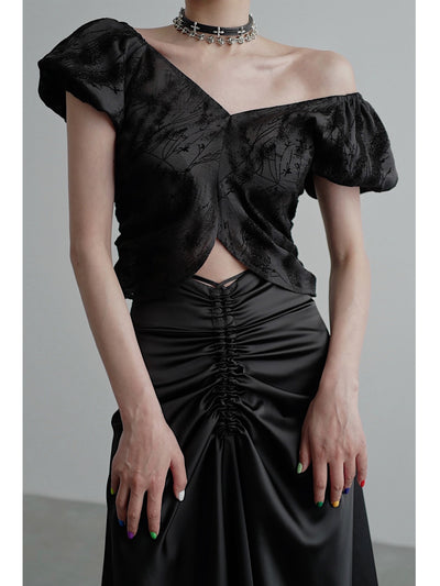Blusa Elegante para Mujer con Mangas Abullonadas y Detalle Fruncido - Image 6