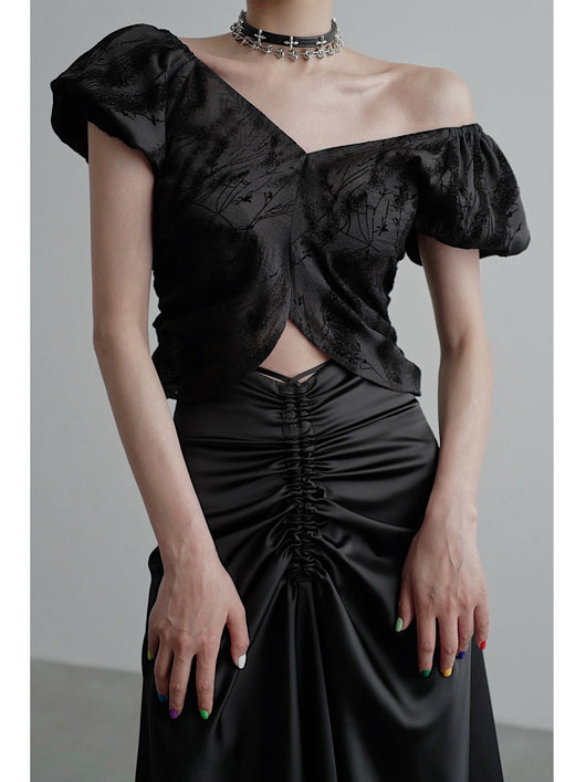 Blusa Elegante para Mujer con Mangas Abullonadas y Detalle Fruncido - Image 6