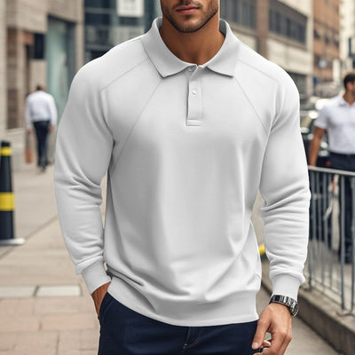 Polo Casual de Cuello Clásico para Hombre - Diseño Versátil Primavera Otoño