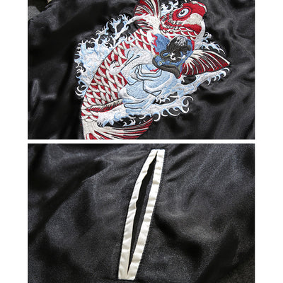 Chaqueta de Béisbol Bordada Heavy Industries Estilo Yokosuka para Hombre - Image 9