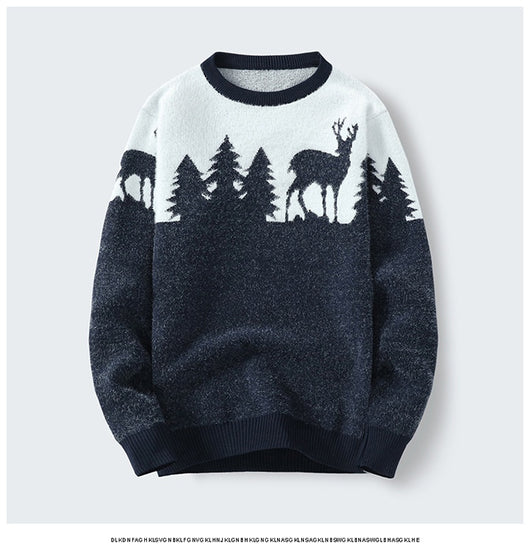 Suéter Pullover Hombre Cuello Redondo Jacquard - Image 10