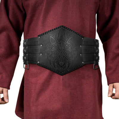 Cinturón Ancho Estilo Vikingo Nórdico con Relieve - Image 20