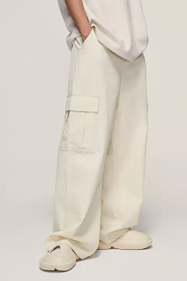 Pantalón Overol Casual Negro Expansion Tide con Bolsillos Amplios para Hombre Talla Grande - Image 7
