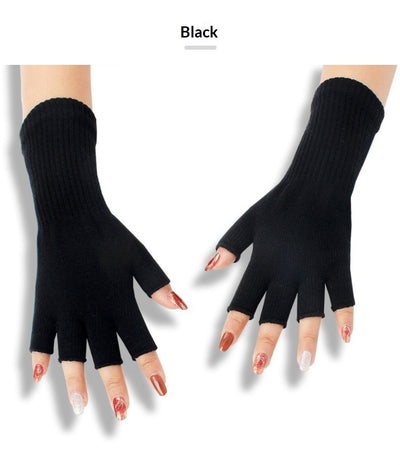 Guantes Térmicos Acrilicos Ribeteados con Dedos Abiertos - Image 14