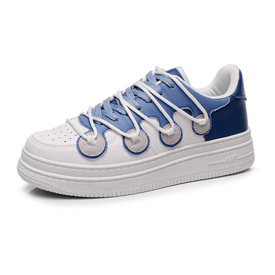 Zapatillas Blancas con Costuras de Goma Elevadas Doble Capa - Image 3