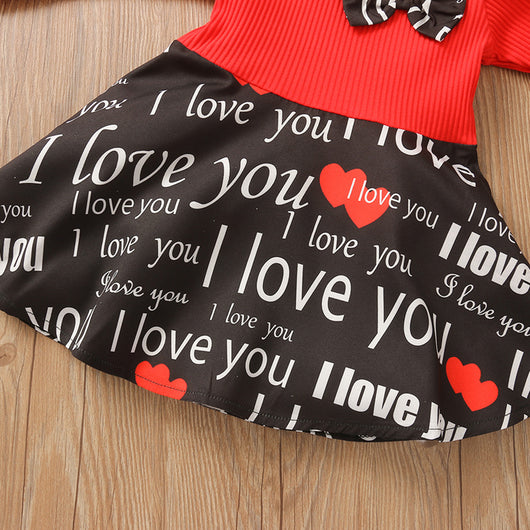 Vestido Navideño para Bebé Niña con Estampado de Rayas y Tul - Image 7