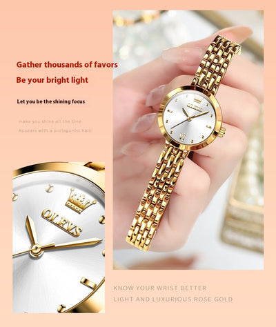 Reloj de Cuarzo Resistente al Agua para Mujer - Diseño Elegante y Simple - Image 8