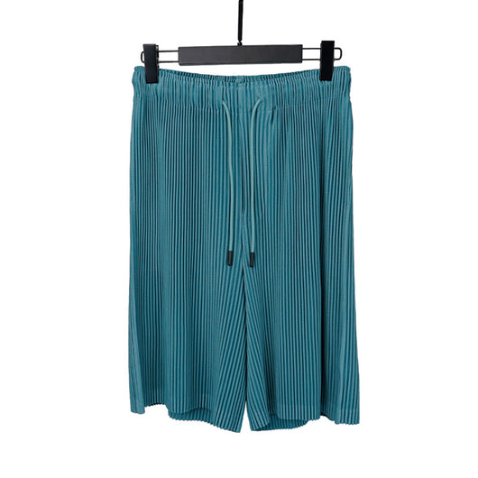 Pantalones Cortos Hombre Plisados Talla Grande Comodidad Casual - Image 5