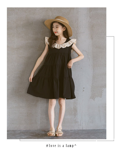 Vestido Combinado con Chaleco y Falda Larga Estilo Loto - Image 15