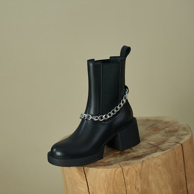 Botas Martin Casual de Suela Gruesa y Punta Redonda para Mujer - Image 9