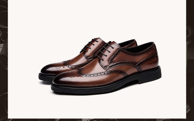 Zapatos de Cuero Grabado Oxford para Hombre - Calzado Formal Ejecutivo - Image 19