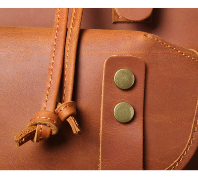 Mochila de Cuero Genuino Estilo Retro con Gran Capacidad para Hombre - Image 28