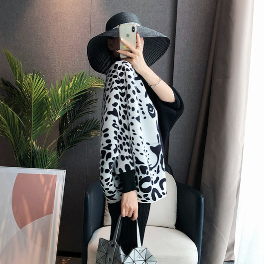Abrigo Estampado Animal Print Talla Grande Plisado Ajustable Manga Larga - Image 4