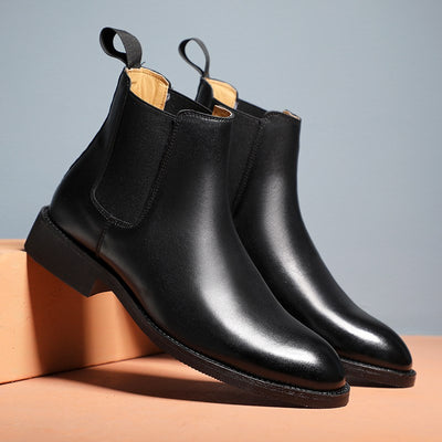 Botas de Cuero PU Elegantes para Hombre Estilo Británico Invierno - Image 7