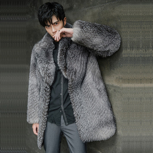 Abrigo Largo de Piel de Visón para Hombre - Image 10