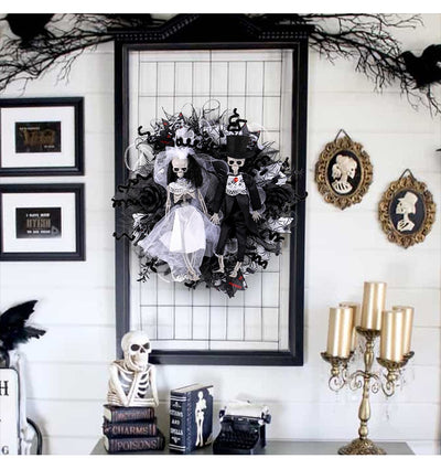 Guirnalda de Calaveras Novios Halloween - Decoración de Terror y Misterio - Image 11