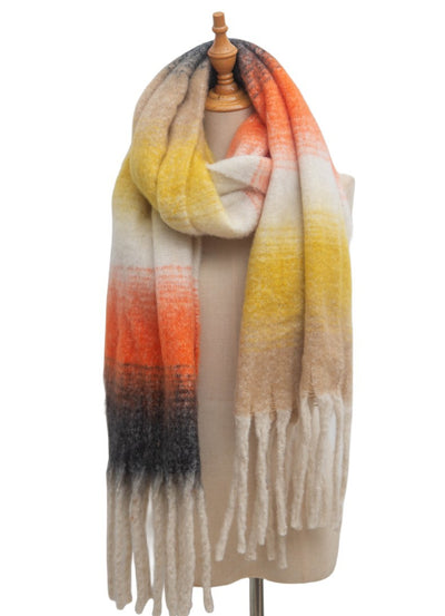 Pañoleta Degradado con Borlas - Estilo y Versatilidad - Image 27