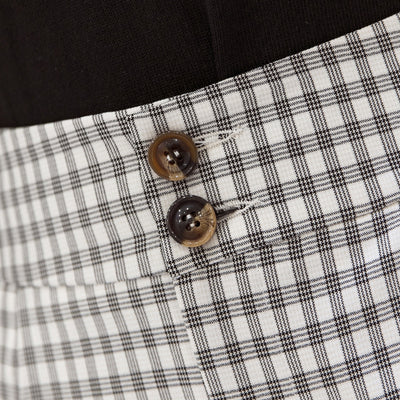 Shorts de Cintura Alta con Estampado Cuadros y Pierna Ancha - Image 12