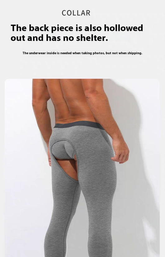 Pantalones Térmicos Ajustados Modal para Hombre - Diseño Abierto Otoño Invierno - Image 17