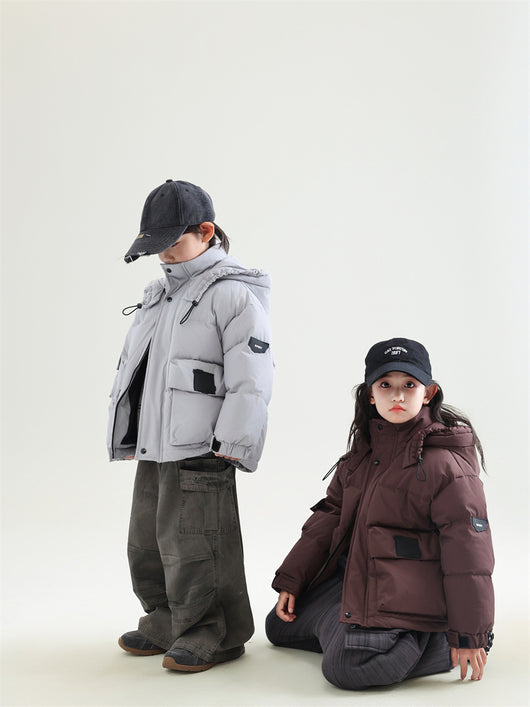 Abrigo Cálido Infantil con Plumón de Pato Blanco para Niños Invierno - Image 16