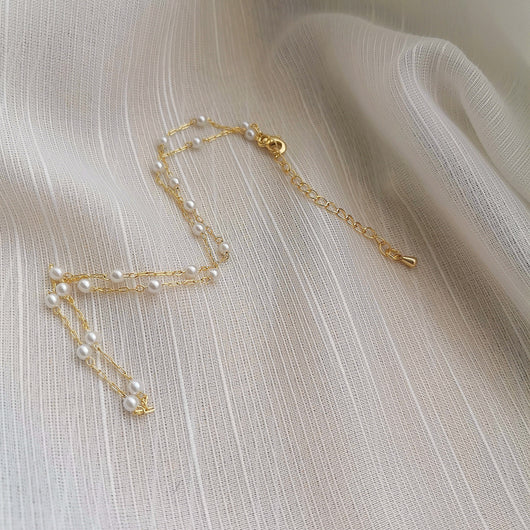 Cadena de Clavícula con Perla de Temperamento - Image 11