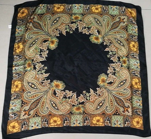 Pañuelo Floral de Seda Artificial 90cm - Primavera y Otoño - Image 20