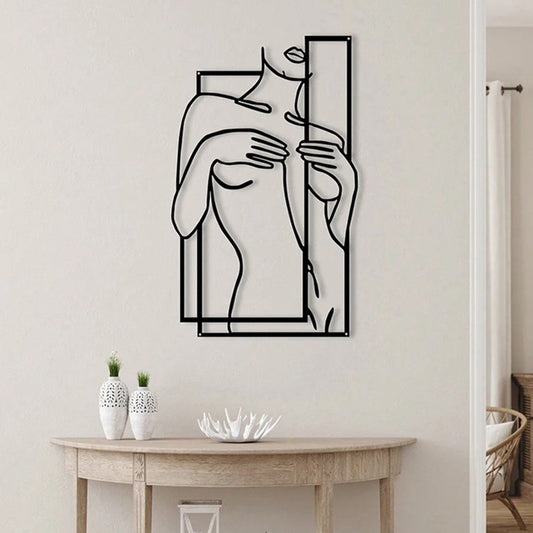 Decoración de Pared Silueta Femenina Minimalista