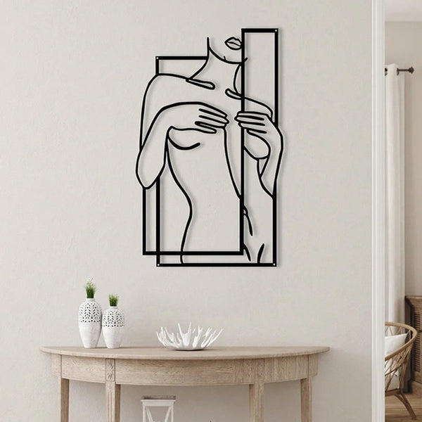 Decoración de Pared Silueta Femenina Minimalista