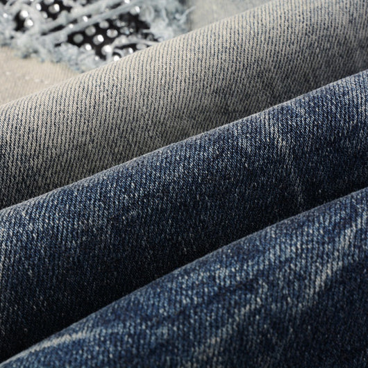 Jeans Rotos Estilo Americano para Hombre con Parches - Image 13