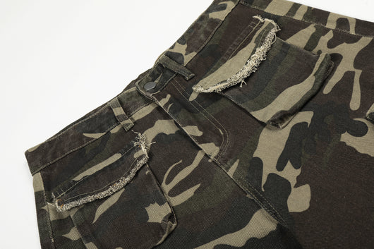 Pantalones de Trabajo Camuflaje Algodón Corte Recto para Hombre - Image 14
