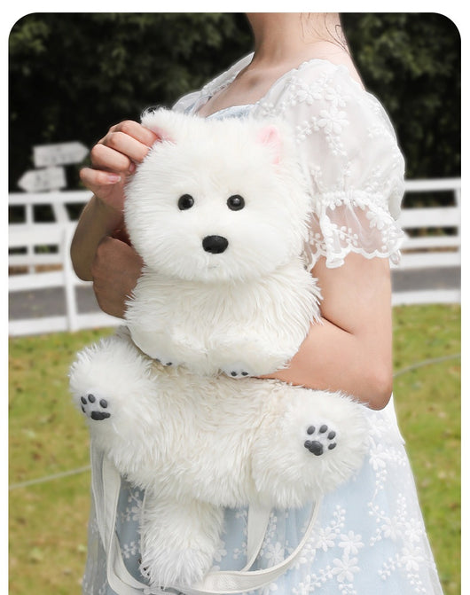 Peluche Perro West Highland Blanco Suave y Adorable - Image 19