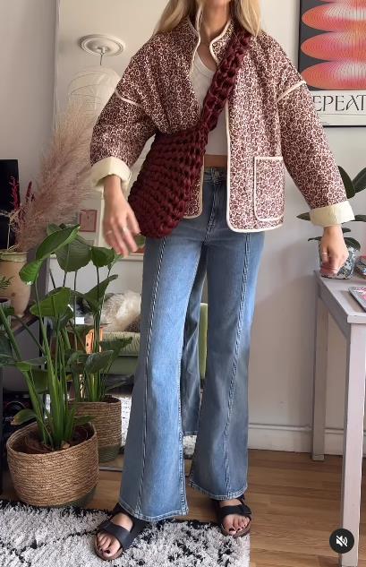 Abrigo de Algodón Estampado para Mujer - Otoño e Invierno - Image 12