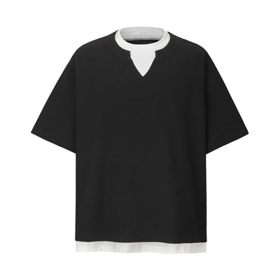 Playera Retro de Contraste a Cuadros para Hombre - Image 5