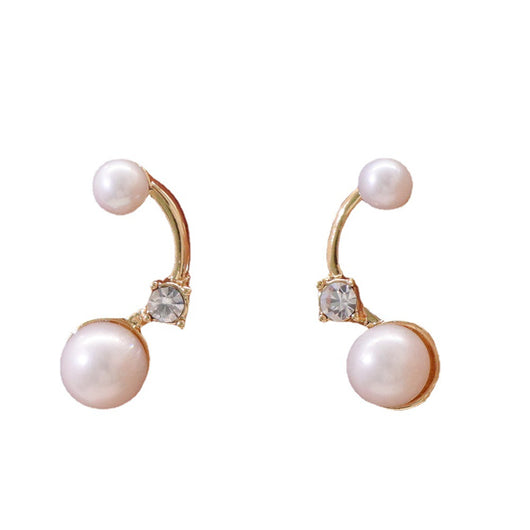 Conjunto de Joyería con Perla de Agua Dulce y Baño de Oro sobre Cobre