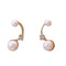Conjunto de Joyería con Perla de Agua Dulce y Baño de Oro sobre Cobre