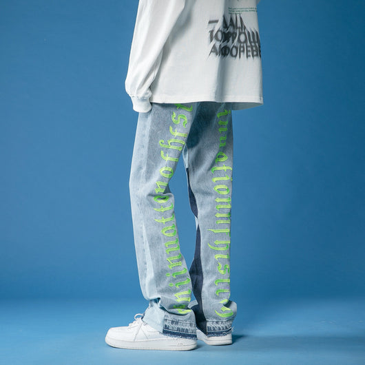 Pantalones Casuales Hombre con Estampado de Letras - Comodidad Versátil - Image 4