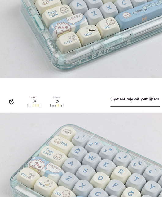 Keycap Gato Adorable MOA - Tecla Sublimada para Teclado Mecánico - Image 11