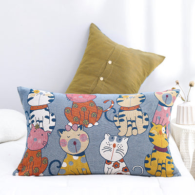 Funda de Almohada de Gasa 100% Algodón Lavado para Parejas - Transpirable Cuatro Estaciones - Image 11