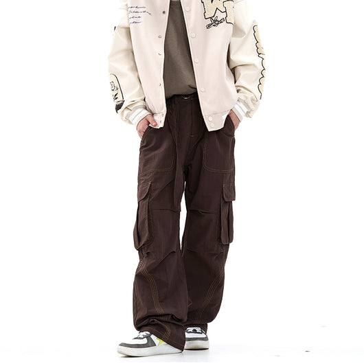 Pantalones Rectos de Negocios para Hombre con Bolsillo Organizador - Image 9