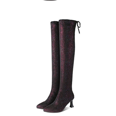 Botas Altas Mujer con Tacón - Elegancia Hasta la Rodilla - Image 12
